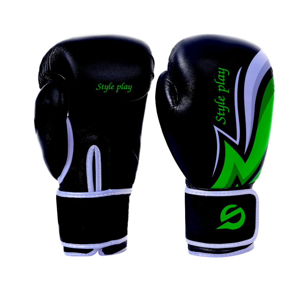 BOXING GLOVES FURY GREEN with padded protection and secure wrist strap for boxing, training, and combat sessions