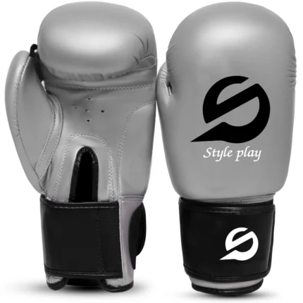 BOXING GLOVES RECOIL BLACK with layered padding and secure wrist strap for boxing, sparring and heavy bag training