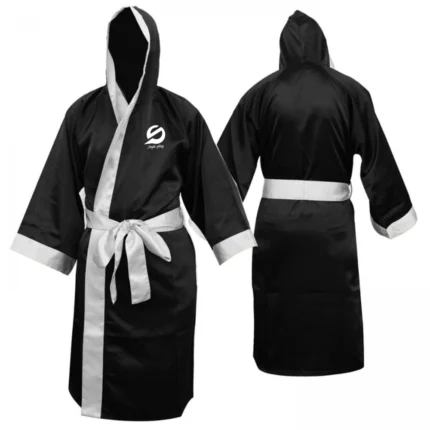 BOXING GOWN WARRIOR WALKOUT with hooded design and adjustable belt for comfortable stylish ring entrance