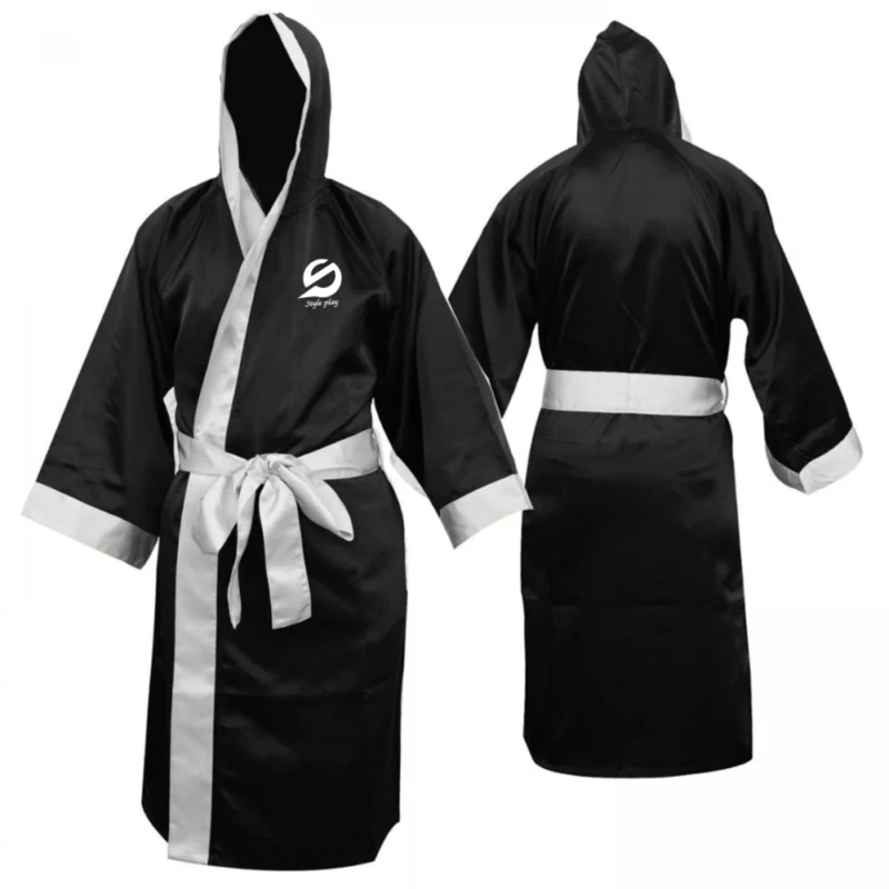 BOXING GOWN WARRIOR WALKOUT with hooded design and adjustable belt for comfortable stylish ring entrance