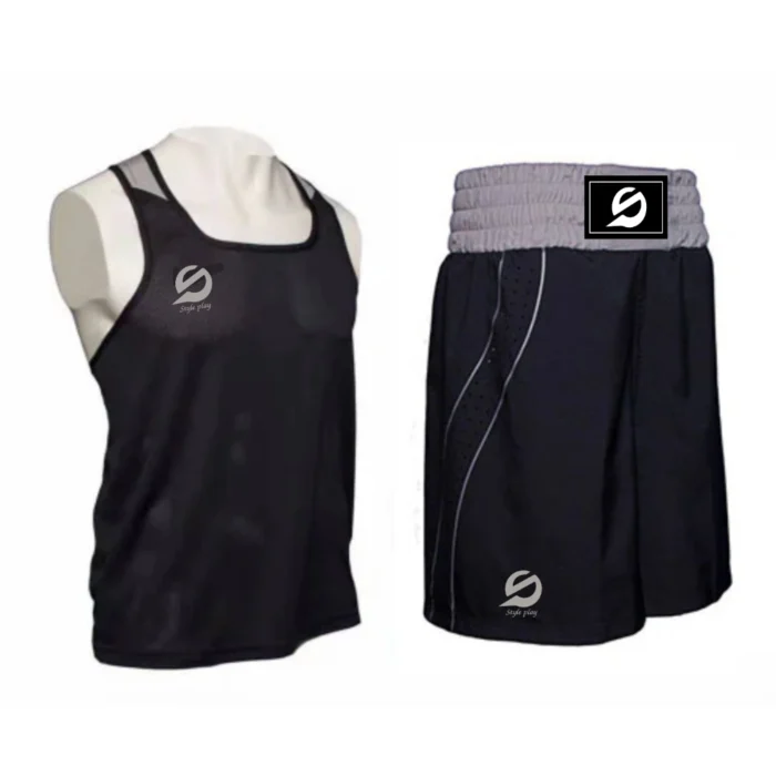 BOXING SUIT BRAVO with sleeveless top and flexible shorts designed for full movement and comfort in boxing training and competition