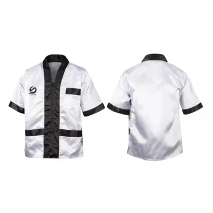 CORNER JACKET COMBAT EDGE designed for boxing coaches with lightweight fabric zip-up front and flexible fit for ringside movement