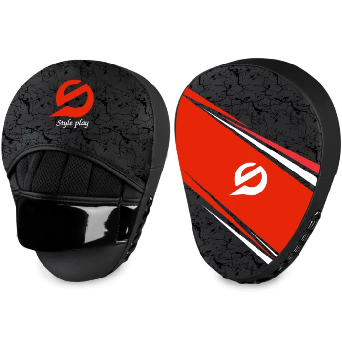 FOCUS MITT AERO with curved shape and padded surface for punch accuracy hand protection and fast boxing drills.