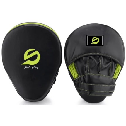 FOCUS MITT CHARLIE with curved padding and wrist support for boxing training speed drills and hand-eye coordination.