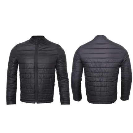 PUFFER JACKET FULLSLEEVE BLACK with insulated padding stylish fit and durable fabric for reliable cold weather protection.
