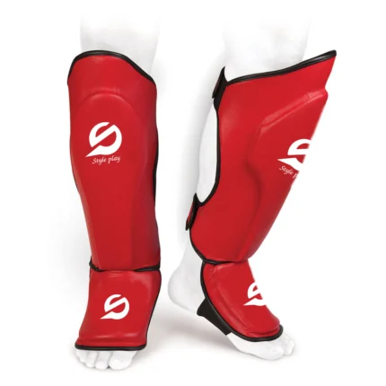 Shin Instep Pad Steelcore with reinforced padding for leg and foot protection during MMA Muay Thai and kickboxing training