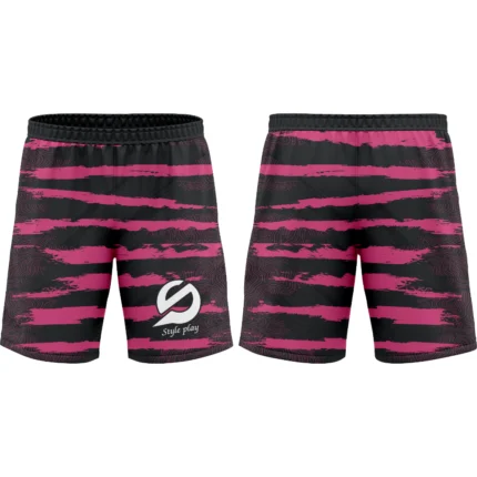 Sublimation shorts featuring vibrant all-over print with breathable fabric perfect for active and casual wear.