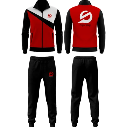 Track Suit Sublimation with vibrant custom print ideal for sports training team branding and activewear comfort.