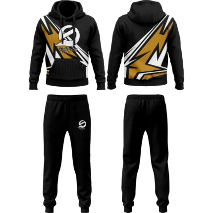Track Suit Sublimation with vibrant custom print ideal for sports training team branding and activewear comfort.