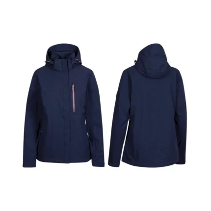 Water Proof Jacket in black designed for outdoor protection with breathable fabric and adjustable hood.