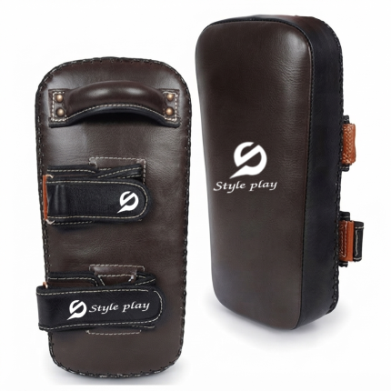 Leather Curved Thai Kick Pad