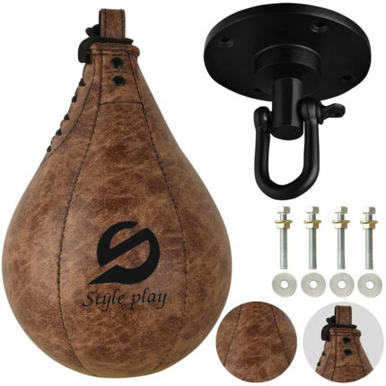 Style Play Vintage Leather Boxing Speed Bag