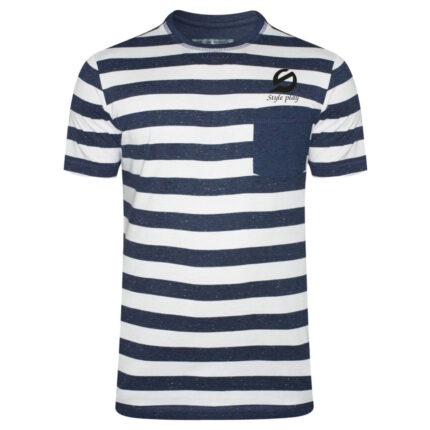 Style Play Men’s Classic Striped Pocket T-Shirt